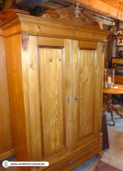 Antiker Schrank: Gründerzeit-Schrank um 1880, Kiefer