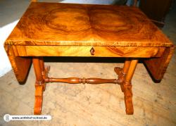 Antiker Schreibtisch Biedermeier Nussbaum um 1840/50